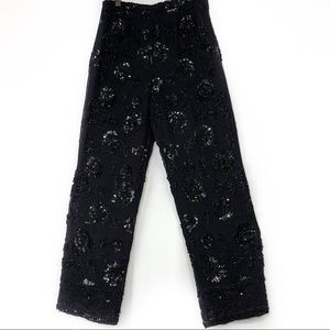 STUNNING Emma Black Beaded/Sequin Evening Pants -6